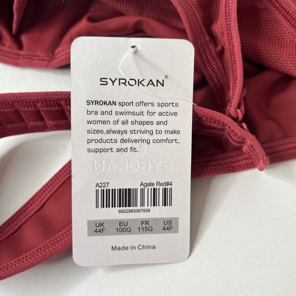 SYROKAN Women's Max Control Underwire Sports Bra High Impact Plus Size #423 - Picture 11 of 12